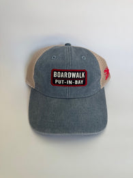 Gear Boardwalk Denim Trucker Hat with Embroidered Lobster