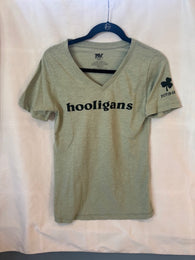 Hooligans V-neck with Sleeve Imprint