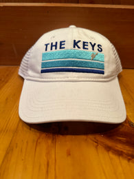 Vintage Striped Keys Trucker Hat